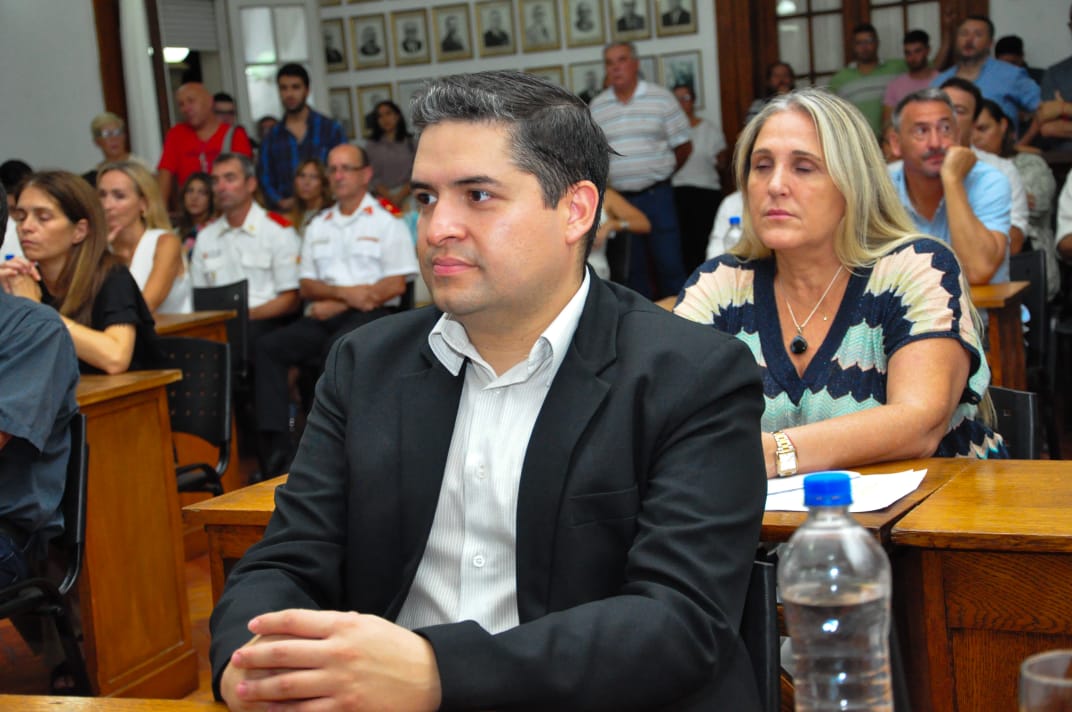 Nacho Palacios durante una sesión del Concejo Deliberante